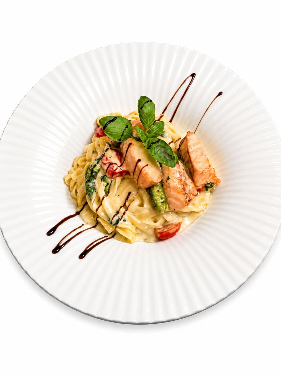 Tagliatelle salmone broccoli