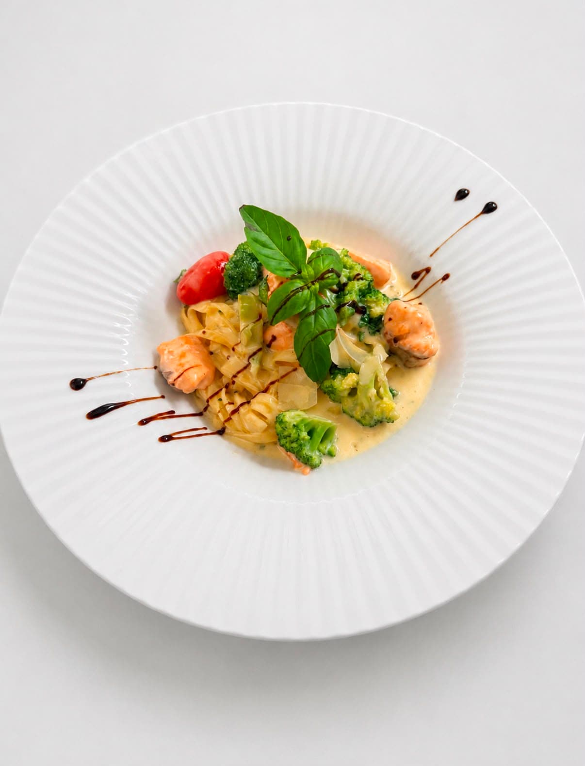 Tagliatelle salmone broccoli